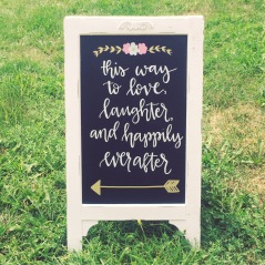 Wedding Chalkboard Lettering